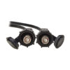 Tripp Lite series Rigid Industrial RF Coaxial Cable (M/M) - IP68, BNC Connectors, 10 ft. (3.1 m), Black