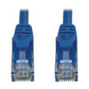 Tripp Lite series Cat6a 10G Snagless Molded UTP Ethernet Cable (RJ45 M/M), PoE, Blue, 2 ft. (0.6 m)