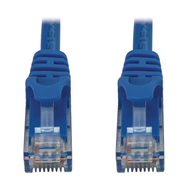 Tripp Lite series Cat6a 10G Snagless Molded UTP Ethernet Cable (RJ45 M/M), PoE, Blue, 2 ft. (0.6 m)