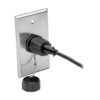 Tripp Lite series 1-Port Single Gang Faceplate, Stainless Steel, Industrial Grade, IP44, TAA