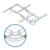 Tripp Lite series Toolless Horizontal 90-Degree Elbow for Fiber Routing System, 240 mm (10 in.)
