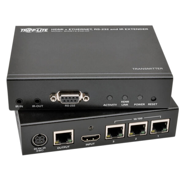 Tripp Lite series HDBaseT HDMI over Cat5e/6/6a Extender Kit with Ethernet, Serial and IR Control, 1080p, Up to 500 ft. (152 m), TAA