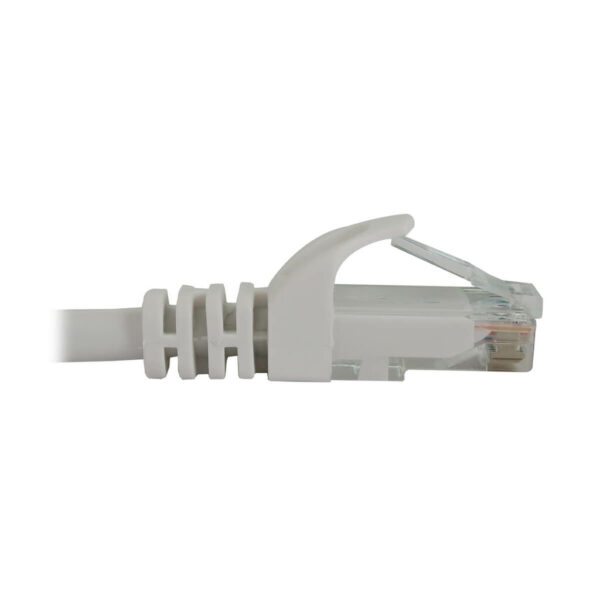 Tripp Lite series Cat6a 10G Snagless Molded UTP Ethernet Cable (RJ45 M/M), PoE, White, 25 ft. (7.6 m)