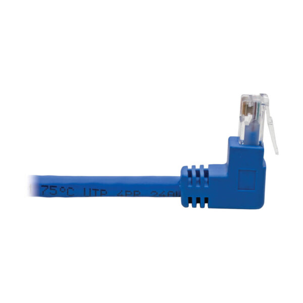 Tripp Lite series Up/Down-Angle Cat6 Gigabit Molded UTP Ethernet Cable (RJ45 Up-Angle M to RJ45 Down-Angle M), Blue, 5 ft. (1.52 m) - N204-005-BL-UD