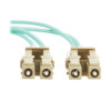 007d5e1dbb4dd28af2c310cdc5d53839 Tripp Lite series 10Gb/40Gb/100Gb Duplex Multimode 50/125 OM4 LSZH Fiber Patch Cable (LC/LC), Aqua, 3M (9.8 ft.), TAA