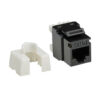 Tripp Lite series Cat6a Keystone Jacks, 25 Pack - 4PPoE Compliant, 110/Krone, 568A/B, RJ45 Ethernet, Black, TAA