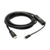 Tripp Lite series USB-C to HDMI Active Adapter Cable (M/M), 4K 60 Hz, 4:4:4, HDCP 2.2, Mid-Cable Adapter, Black, 10 ft. (3.1 m)
