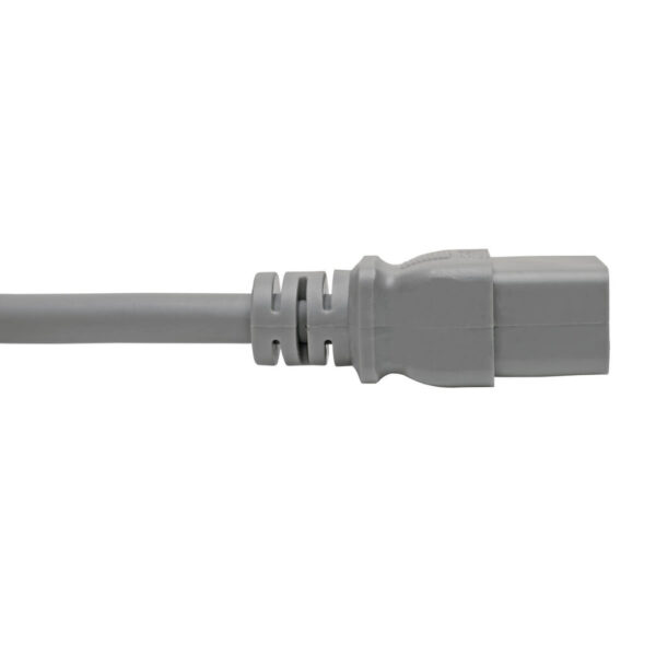 00a2624360d275fbbcf41c8e6b5a58e1 Tripp Lite series Hospital-Grade Power Cord, NEMA 6-15P to C19 - Heavy-Duty, Green Dot, 15A, 250V, 14 AWG, 6 ft. (1.83 m), Gray