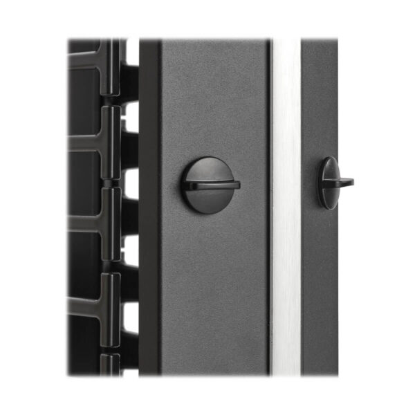 Tripp Lite series High-Capacity Vertical Cable Manager - Deep Double Finger Duct with Cover, Single Sided, 6 in. Wide, Black, 7 ft. (2.2 m)