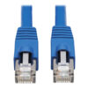 00ab8d88665ab46fb34d6838659b588f Tripp Lite series Cat6a 10G Snagless F/UTP Ethernet Cable (RJ45 M/M), PoE, CMR-LP, Blue, 3 ft. (0.91 m), TAA