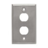 Tripp Lite series 2-Port Single Gang Faceplate, Stainless Steel, Industrial Grade, IP44, TAA
