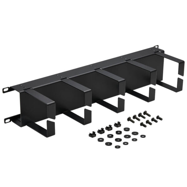00ad3fdb20fa93b1404dcd3516d16440 Tripp Lite series Horizontal Cable Manager - Metal Rings, Black, 2U