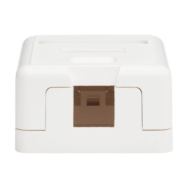 Tripp Lite series Surface-Mount Box for Keystone Jack - 1 Port, White, TAA