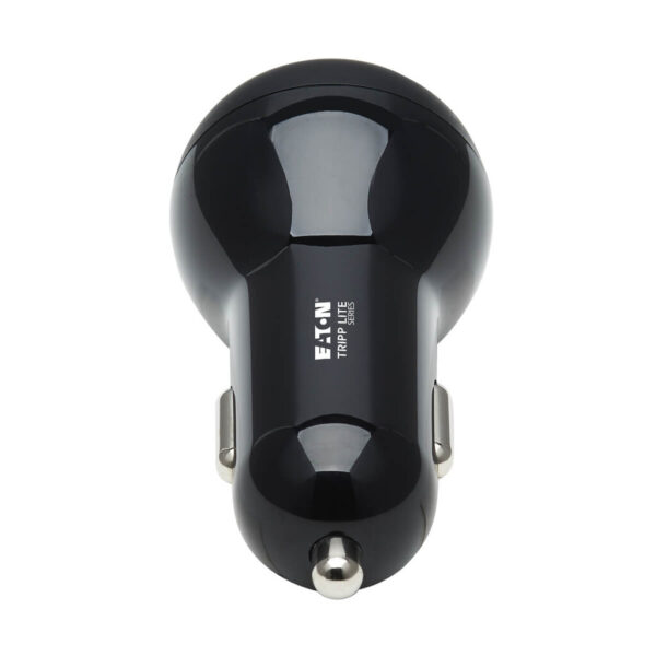 Tripp Lite series Dual-Port USB-C Car Charger with 45W PD Charging - USB-C (27W), USB-C (18W), Black