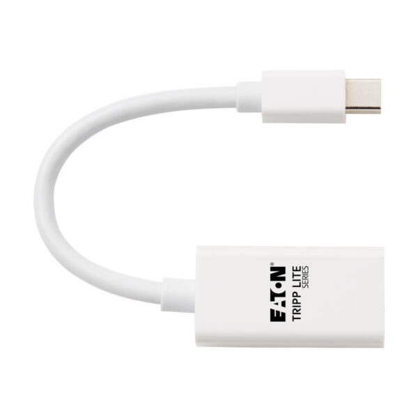 00ee8c55e53dc5a7c7b1cfd42731776a Tripp Lite series Mini DisplayPort to HDMI Active Adapter Video Converter (M/F) - 4K 60 Hz, HDR, DP 1.2, White, 6 in.
