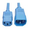 Tripp Lite series PDU Power Cord, C13 to C14 - 10A, 250V, 18 AWG, 3 ft. (0.91 m), Blue