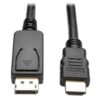 Tripp Lite series DisplayPort 1.2 to HDMI Adapter Cable (DP with Latches to HDMI M/M), 4K, 3 ft. (0.9 m)