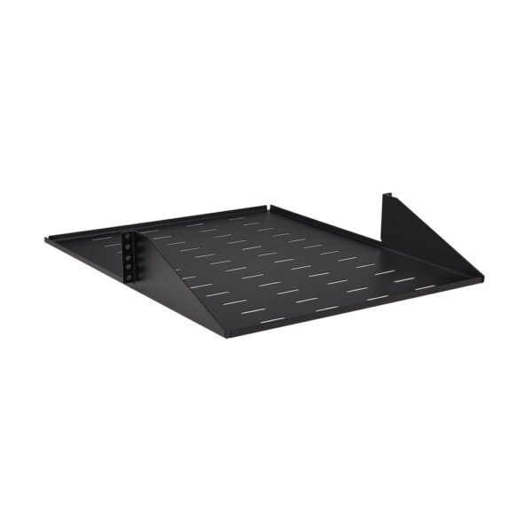 Tripp Lite series SmartRack Center-Mounted Steel Rack Shelf - 2U, Vented, 21.5 in. Deep, Holds up to 100 lb. (45 kg)