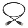 Tripp Lite series Cat6a 10G Snagless Molded Slim UTP Ethernet Cable (RJ45 M/M), Black, 3 ft. (0.91 m)