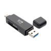 0137031bd0dc9e595692e2aa338b18bc Tripp Lite series USB-C Memory Card Reader, 2-in-1 USB-A/USB-C, USB 3.1 Gen 1