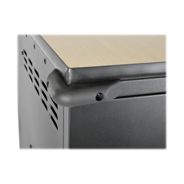 0149fd7b16a4aea913b3e7e3c7f59021 Tripp Lite series 45-Device AC Mobile Charging Cart - Laptops and Chromebooks, 120V, NEMA 5-15P, 10 ft. (3.05 m) Cord, Black