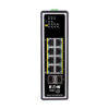 017b5221fb9ba6338d2c7aa54555ffea Tripp Lite series 8-Port Unmanaged Industrial Gigabit Ethernet Switch - 10/100/1000 Mbps, PoE+ 30W, 2 GbE SFP Slots, -40° to 75°C, DIN Mount, TAA