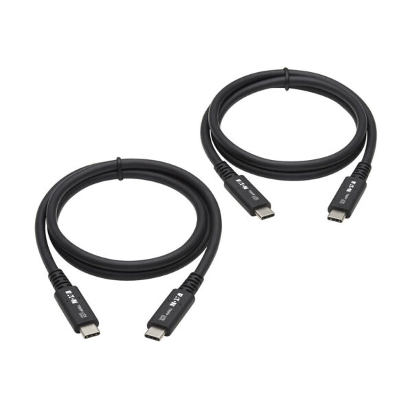 Tripp Lite series USB4 40Gbps Cable (M/M) - USB-C, 8K 60 Hz, 100W PD Charging, Black, 31 in. (0.8 m)