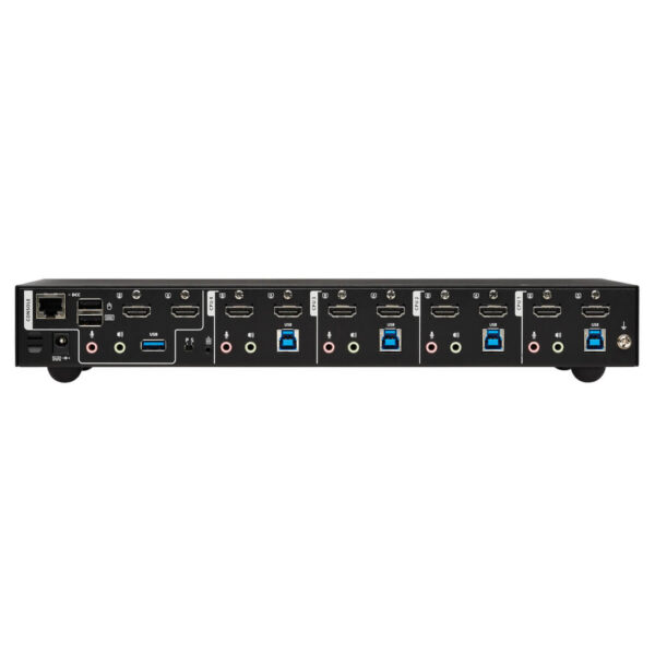 Tripp Lite series 4-Port HDMI Dual-Display KVM Switch - 4K 60 Hz, USB 3.2 Gen 1, HDCP 2.2, USB Sharing, TAA