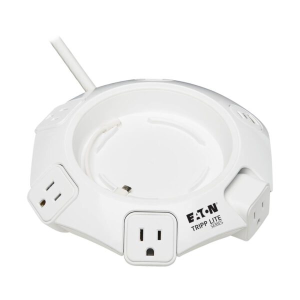 Tripp Lite series Conference Power Surge Protector - 4 NEMA 5-15R Outlets, USB-C & 3 USB-A Ports, Micro-USB, 8 ft. Cord