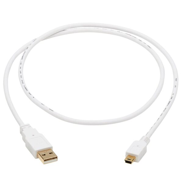 01c0a9d98c8638d659cfa9576e1980cb Tripp Lite series Safe-IT USB 2.0 A to USB Mini-B Antibacterial Cable (M/M), White, 3 ft. (0.91 m)