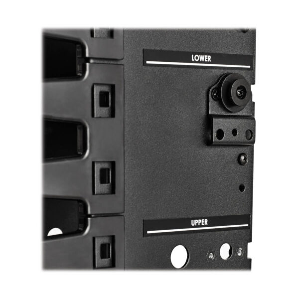 01dbeebe2ffa1ad6237edfc3d7f27c54 Tripp Lite series High-Capacity Vertical Cable Manager - Deep Double Finger Duct with Cover, Double Sided, 6 in. Wide, Black, 7 ft. (2.2 m)