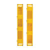 01e08fd61f92c3cfbeefa65619b45d32 Tripp Lite series High-Capacity Vertical Cable Manager - Deep Double Finger Duct with Cover, Single Sided, 6 in. Wide, Yellow, 7 ft. (2.2 m)