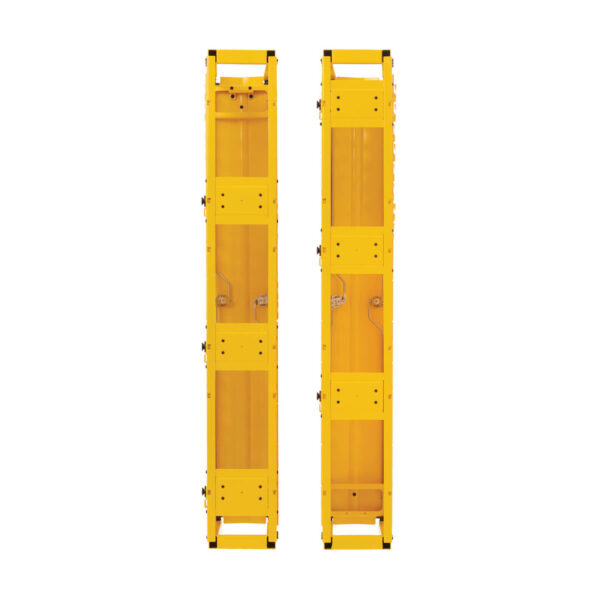 01e08fd61f92c3cfbeefa65619b45d32 Tripp Lite series High-Capacity Vertical Cable Manager - Deep Double Finger Duct with Cover, Single Sided, 6 in. Wide, Yellow, 7 ft. (2.2 m)