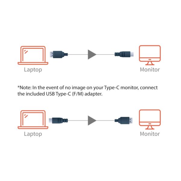 Tripp Lite series USB-C to DisplayPort Bi-Directional Active Adapter Cable (M/M), 4K 60 Hz, HDR, Locking DP Connector, 3 ft. (0.9 m), TAA