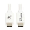 01f49c13f82c6605519fdbafa5b5c9ea Tripp Lite series USB4 40Gbps Cable (M/M) - USB-C, 8K 60 Hz, 240W PD Charging, White, 1 m (3.3 ft.)