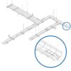 Tripp Lite series Cable Exit Clip/Dropout Waterfall for Wire Mesh Cable Trays, 45 mm Wide