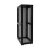 Tripp Lite series 42U SmartRack Standard-Depth Rack Enclosure Cabinet, Threaded 10-32 Mounting Holes with doors & side panels