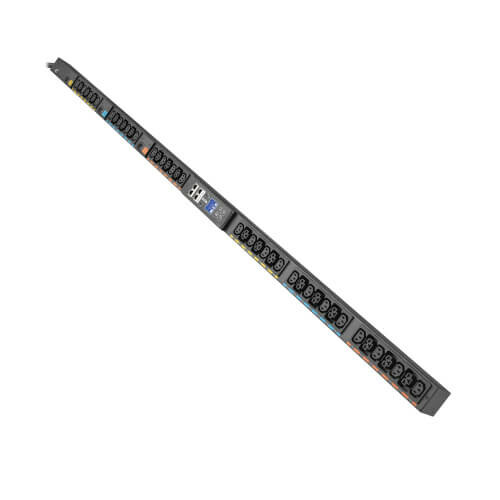 Eaton 3-Phase Metered Input Rack PDU G4, 120/208V, 42 Outlets, 24A, 8.6kW, L21-30 Input, 10 ft. Cord, 0U Vertical