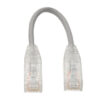 Tripp Lite series Cat6 Gigabit Snagless Slim UTP Ethernet Cable (RJ45 M/M), PoE, Gray, 8-in. (20.32 cm)