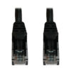 028e351b9e1995dd68908fc175197cb1-1 Tripp Lite series Cat6a 10G Snagless Molded UTP Ethernet Cable (RJ45 M/M), PoE, Black, 1 ft. (0.3 m)