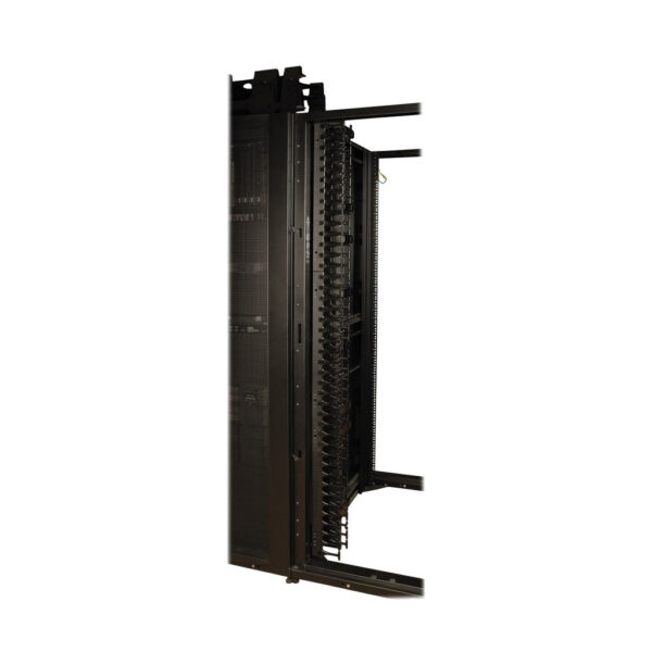 Tripp Lite series 45U SmartRack Wide Standard-Depth Rack Enclosure Cabinet with Doors and Side Panels, 2 Pre-Installed Cable Managers