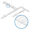 Tripp Lite series Cable Exit Clip/Dropout Waterfall for Wire Mesh Cable Trays, 90 mm Wide