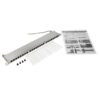 Tripp Lite series Cat5e/Cat6 24-Port Patch Panel - Shielded, Krone IDC, 568A/B, RJ45 Ethernet, 0.5U Rack-Mount, TAA