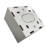 Tripp Lite series Single-Gang Surface Mounting Box, UK Style, 86 x 86 x 47 mm, White, TAA