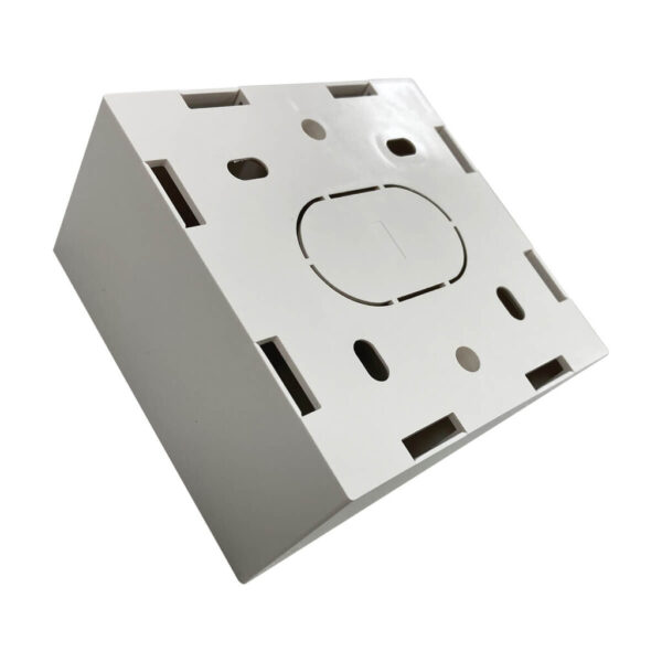 Tripp Lite series Single-Gang Surface Mounting Box, UK Style, 86 x 86 x 47 mm, White, TAA