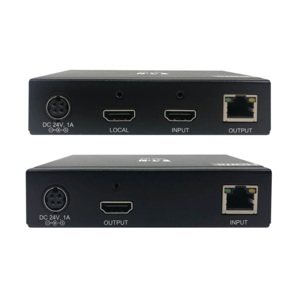 Tripp Lite series HDMI over Cat6 Extender Kit, KVM Support, 4K 60Hz, 4:4:4, USB/IR, PoC, HDR, HDCP 2.2, 230 ft., TAA