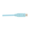 Tripp Lite series Safe-IT USB-C Cable (M/M), Antibacterial, Ultra Flexible, 240W PD Charging, Light Blue, 6 ft. (1.8 m)