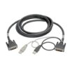 Tripp Lite series DVI to USB-A Dual KVM Cable Kit - (2x Male/2x Male), 1920 x 1200 (1080p) @ 60 Hz, 10 ft. (3.05 m)