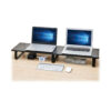 Tripp Lite series Extra-Wide Dual-Monitor Riser for Desk, 39 x 10 in. - Wood, Black