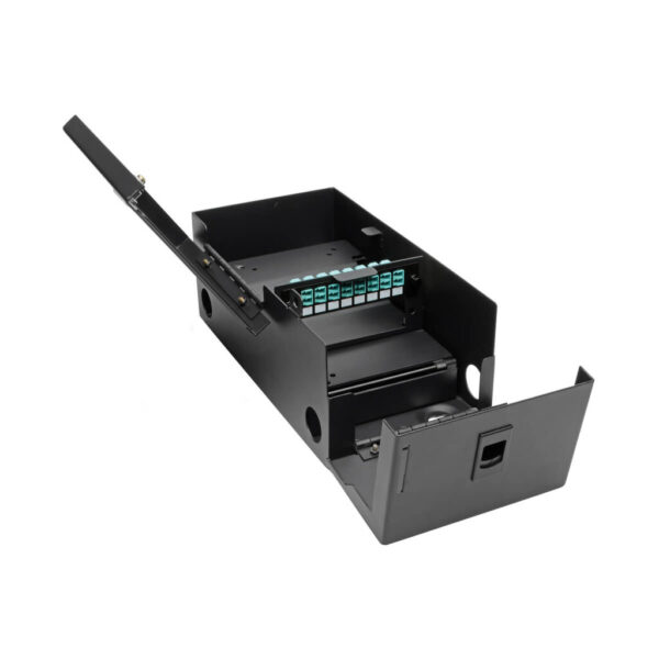 Tripp Lite series High-Density Fiber Adapter Panel (MMF/SMF), 8 LC Duplex Connectors, Black